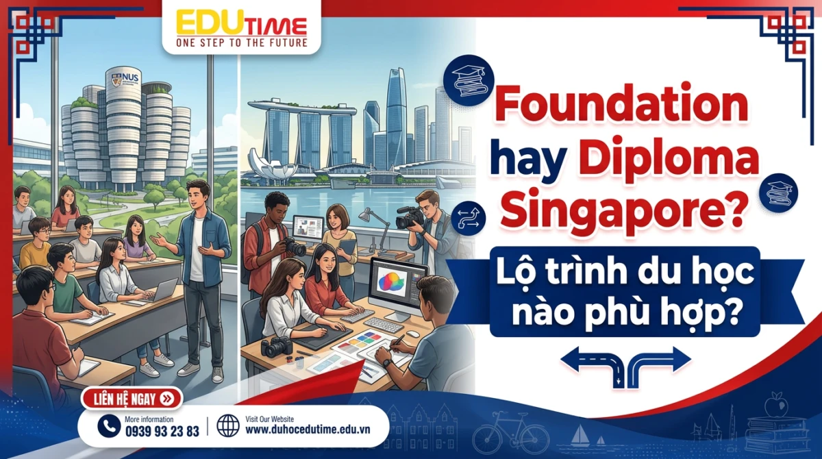 Foundation hay Diploma Singapore? Lộ trình du học nào phù hợp?