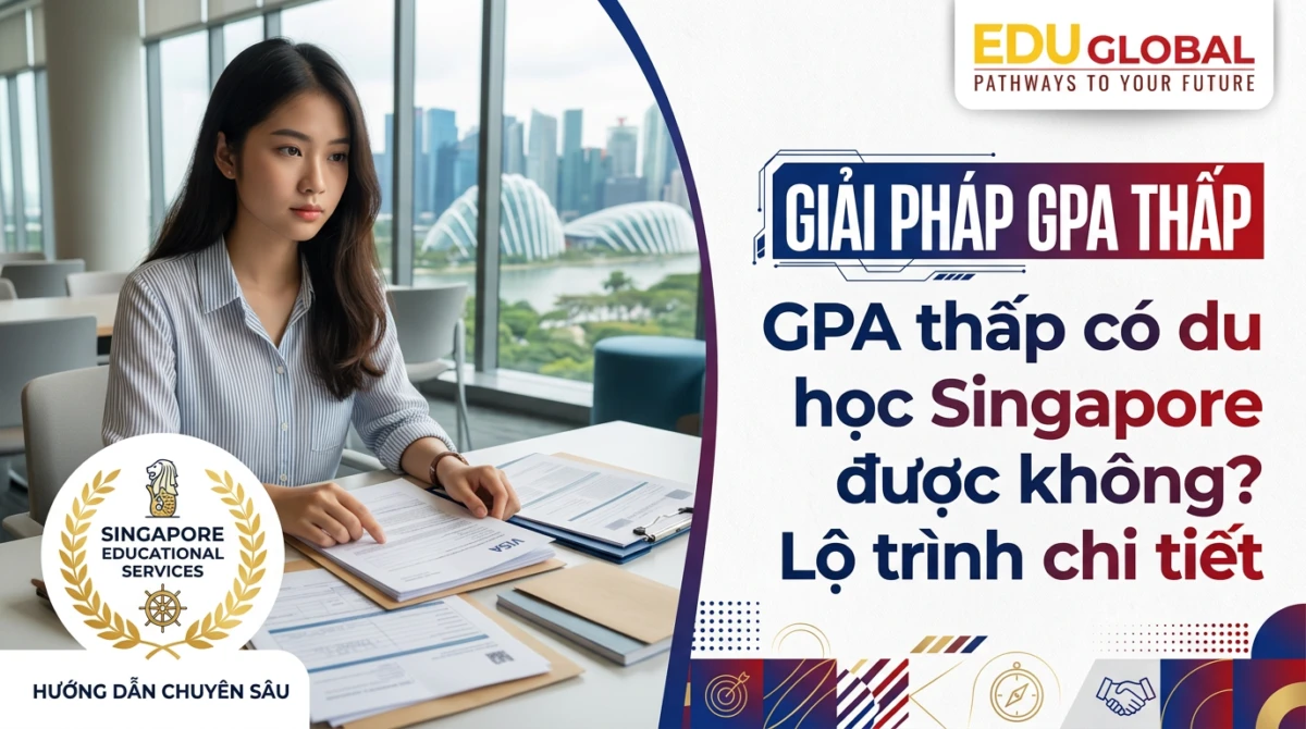 GPA thấp có du học Singapore được không? Lộ trình chi tiết