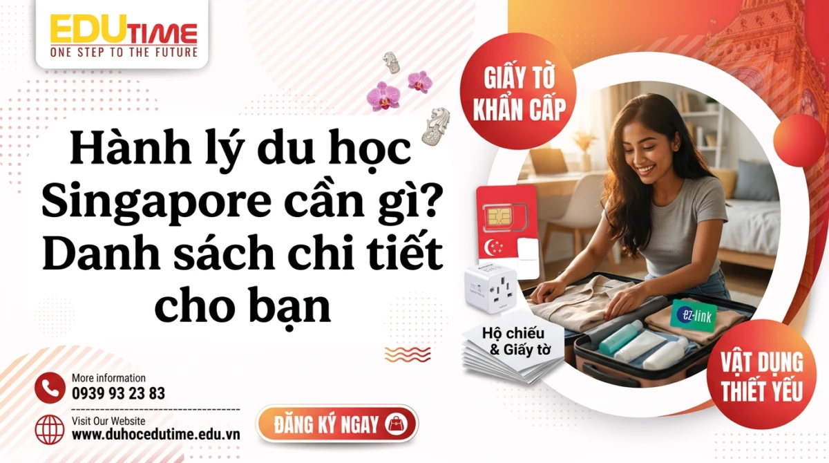 Hành lý du học Singapore cần gì? Danh sách chi tiết cho bạn