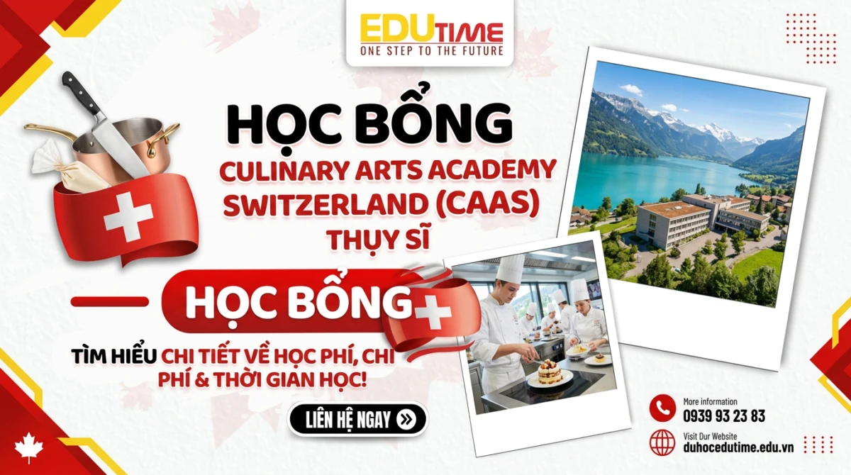 Học bổng Culinary Arts Academy Switzerland (CAAS) Thụy Sĩ