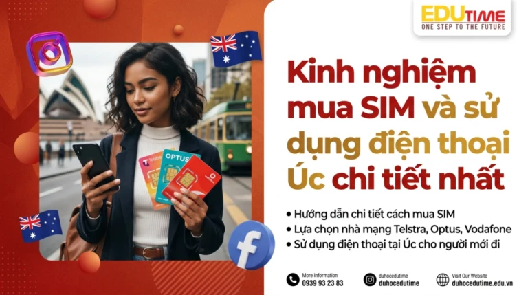 Kinh nghiệm mua SIM và sử dụng điện thoại tại Úc chi tiết nhất