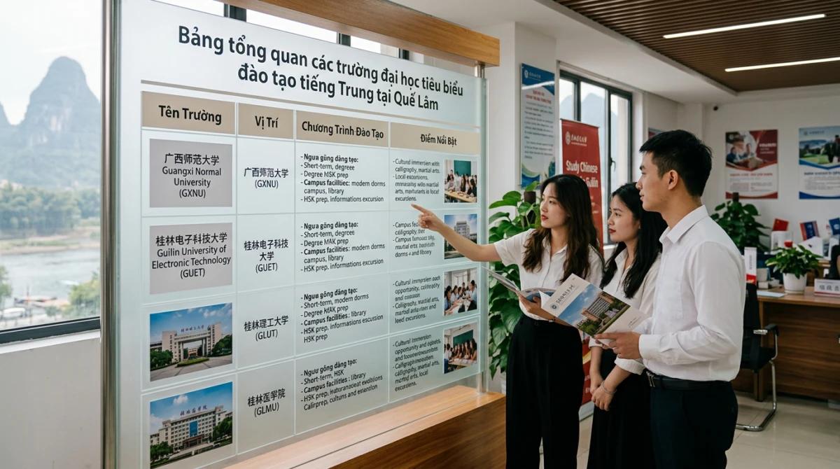 Kinh nghiệm thực tế khi lựa chọn chương trình du học tiếng Trung tại Quế Lâm 2 du học tiếng Trung tại Quế Lâm - Bảng tổng quan các trường đại học tiêu biểu đào tạo tiếng Trung tại Quế Lâm - du học tiếng Trung tại Quế Lâm