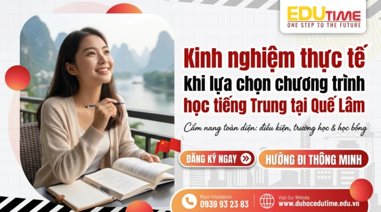 Kinh nghiệm thực tế khi lựa chọn chương trình du học tiếng Trung tại Quế Lâm