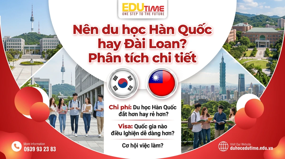 Nên du học Hàn Quốc hay Đài Loan? Phân tích chi tiết