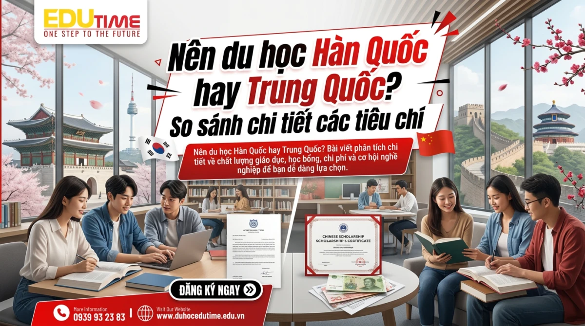 Nên du học Hàn Quốc hay Trung Quốc? So sánh chi tiết các tiêu chí 1 Nên du học Hàn Quốc hay Trung Quốc? So sánh chi tiết các tiêu chí