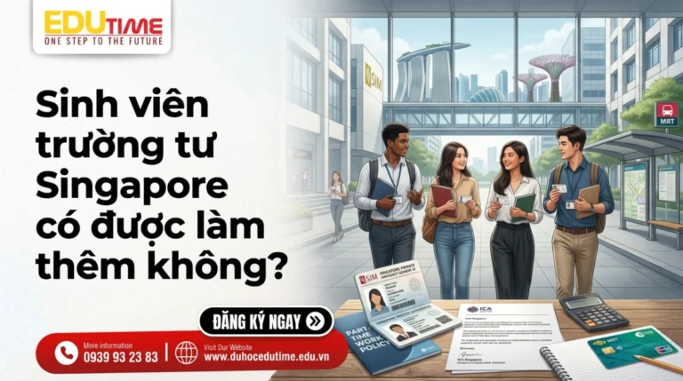 Sinh viên trường tư Singapore có được làm thêm không?