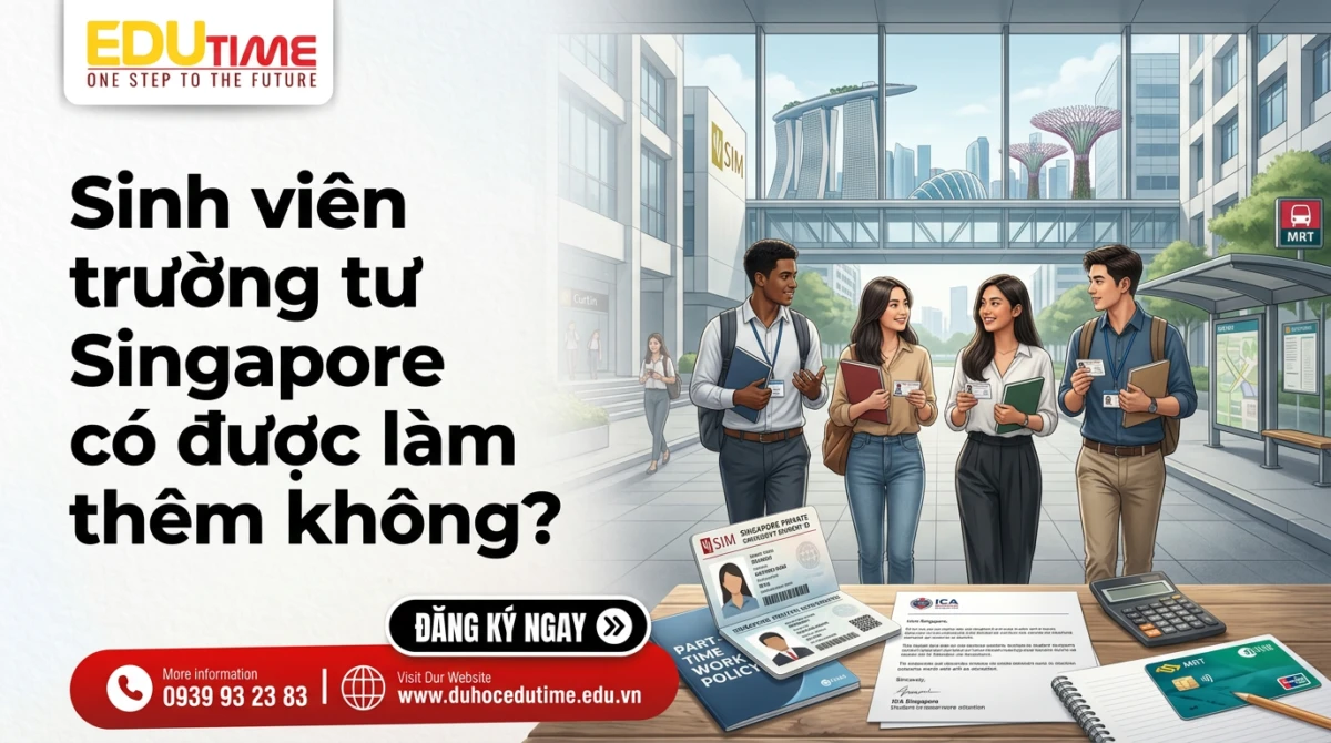 Sinh viên trường tư Singapore có được làm thêm không?