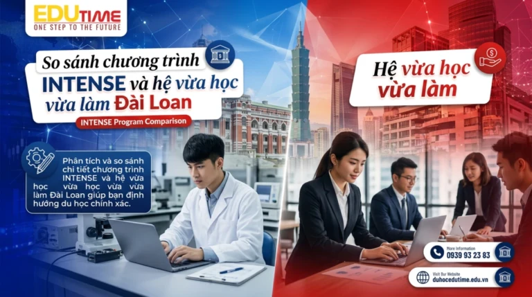 So sánh chương trình INTENSE và hệ vừa học vừa làm Đài Loan