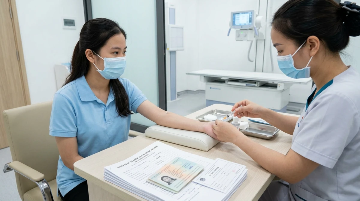 Quy trình chụp X-quang phổi đóng vai trò cốt lõi trong buổi kiểm tra sức khỏe xin visa Anh - TB test du học Anh