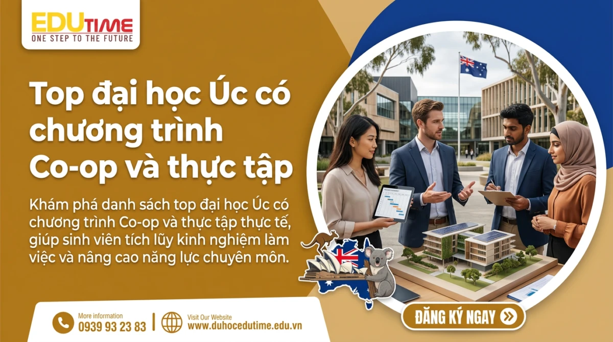 Top đại học Úc có chương trình Co-op và thực tập