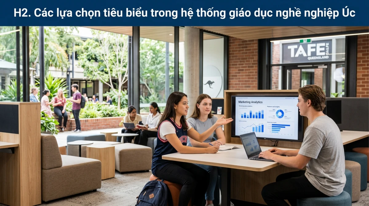Môi trường học tập chuyên nghiệp và trang thiết bị hiện đại hỗ trợ nghiên cứu dữ liệu - Top TAFE đào tạo Marketing Analytics tại Úc