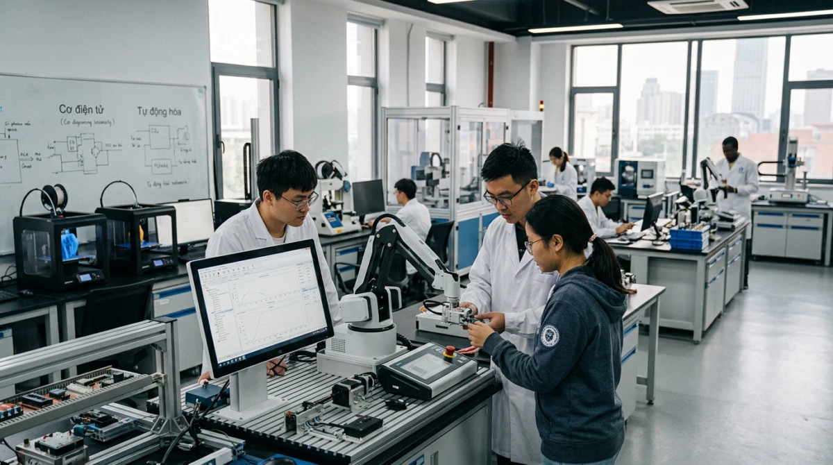 Phòng thí nghiệm kỹ thuật hiện đại tại thành phố Thiên Tân - Top trường đại học tốt tại Thiên Tân