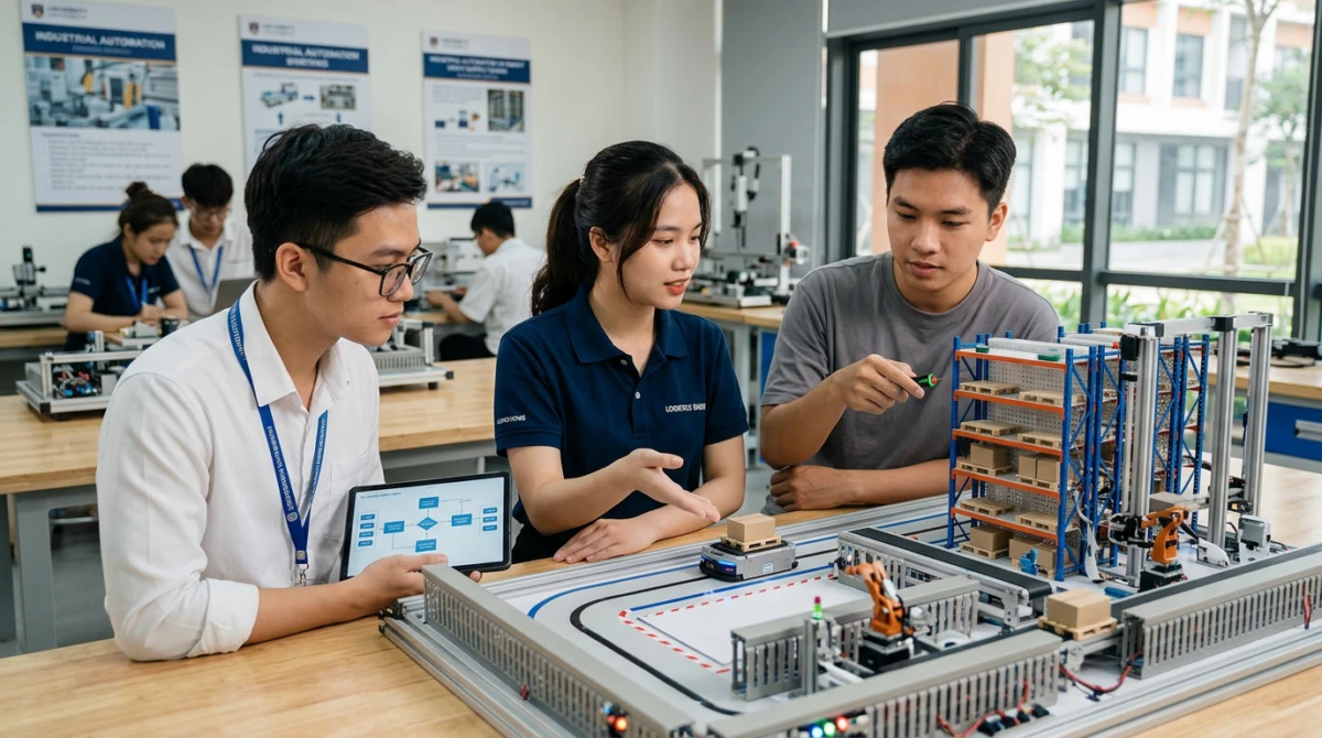 Top trường đào tạo Logistics tại Trung Quốc chất lượng nhất 2 Mô hình tự động hóa kho bãi tại các trường đại học hàng đầu - Top trường đào tạo Logistics tại Trung Quốc