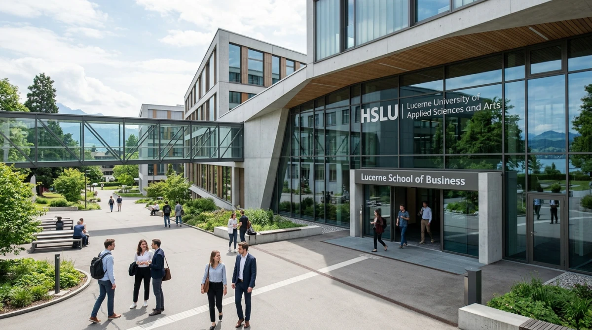 Khuôn viên Lucerne School of Business tại Thụy Sĩ - Top trường đào tạo ngành Digital Marketing tại Thụy Sĩ