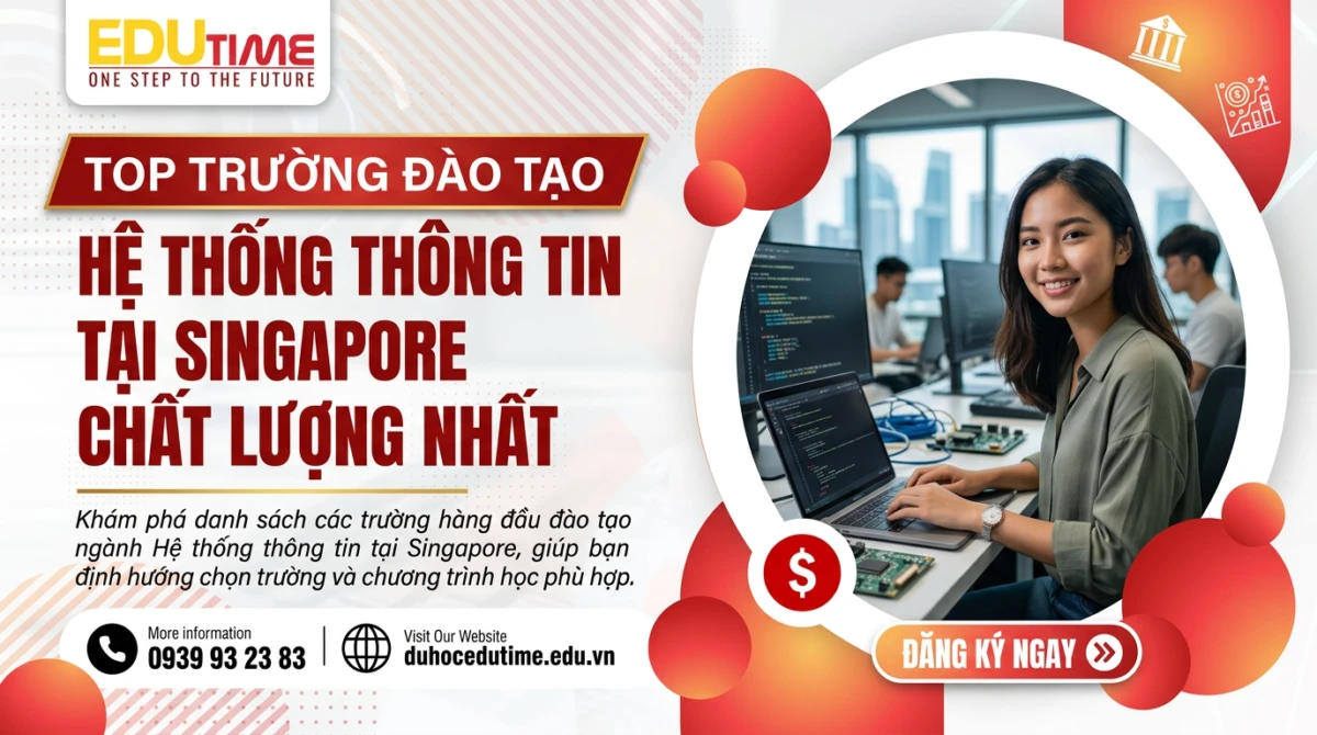 Du học Edutime - Tư vấn du học chuyên biệt 97 Top trường đào tạo ngành Hệ thống thông tin tại Singapore chất lượng nhất