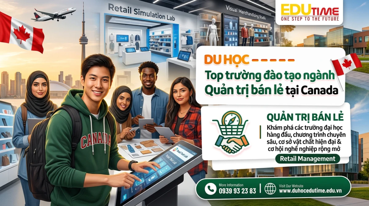 Top trường đào tạo ngành Quản trị bán lẻ tại Canada
