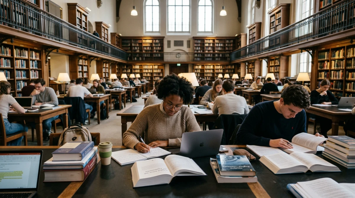 Thư viện nghiên cứu hiện đại phục vụ sinh viên ngành ngôn ngữ tại Amsterdam - Top trường đào tạo ngôn ngữ anh tại Hà Lan