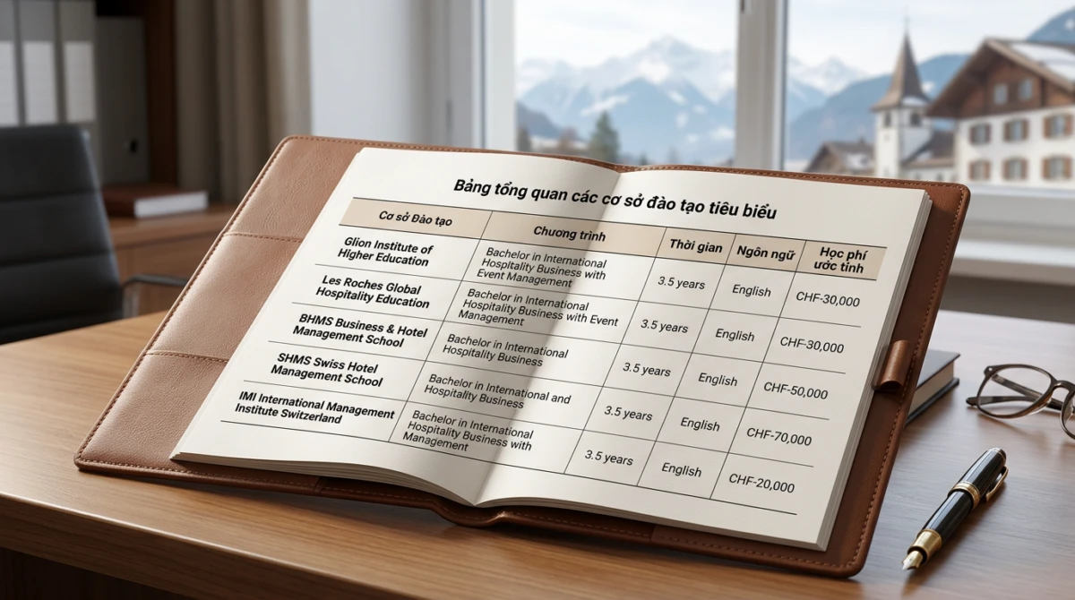 Top trường đào tạo Quản lý sự kiện tại Thụy Sĩ - Bảng tổng quan các cơ sở đào tạo tiêu biểu - Top trường đào tạo Quản lý sự kiện tại Thụy Sĩ