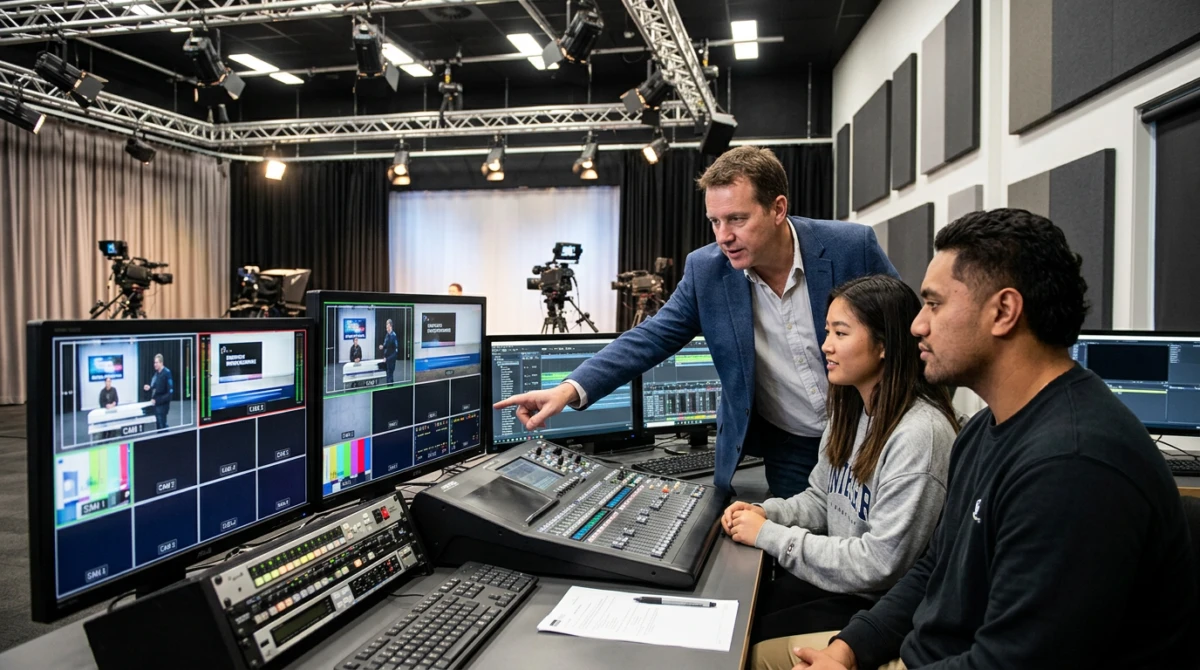 Cơ sở vật chất thực hành truyền thông chuyên nghiệp tại các trường đại học New Zealand - Top trường đào tạo Truyền thông tại New Zealand