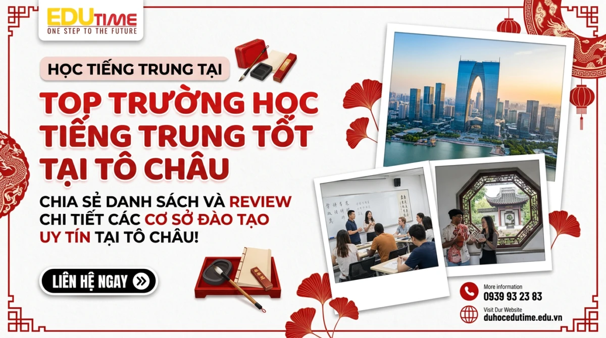 Top trường học tiếng Trung tốt tại Tô Châu