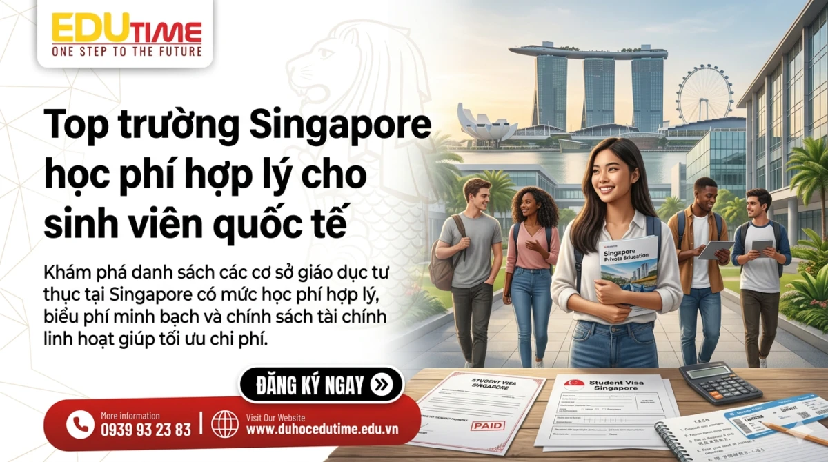 Top trường Singapore học phí hợp lý cho sinh viên quốc tế