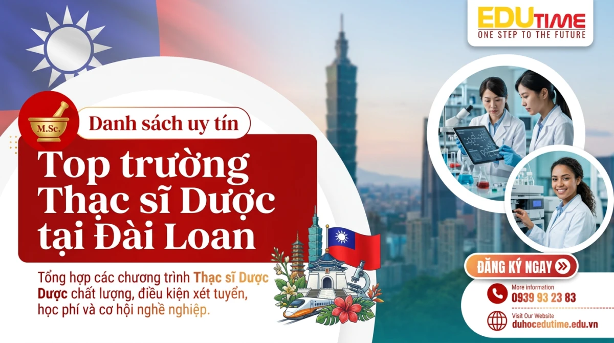 Top trường Thạc sĩ Dược tại Đài Loan