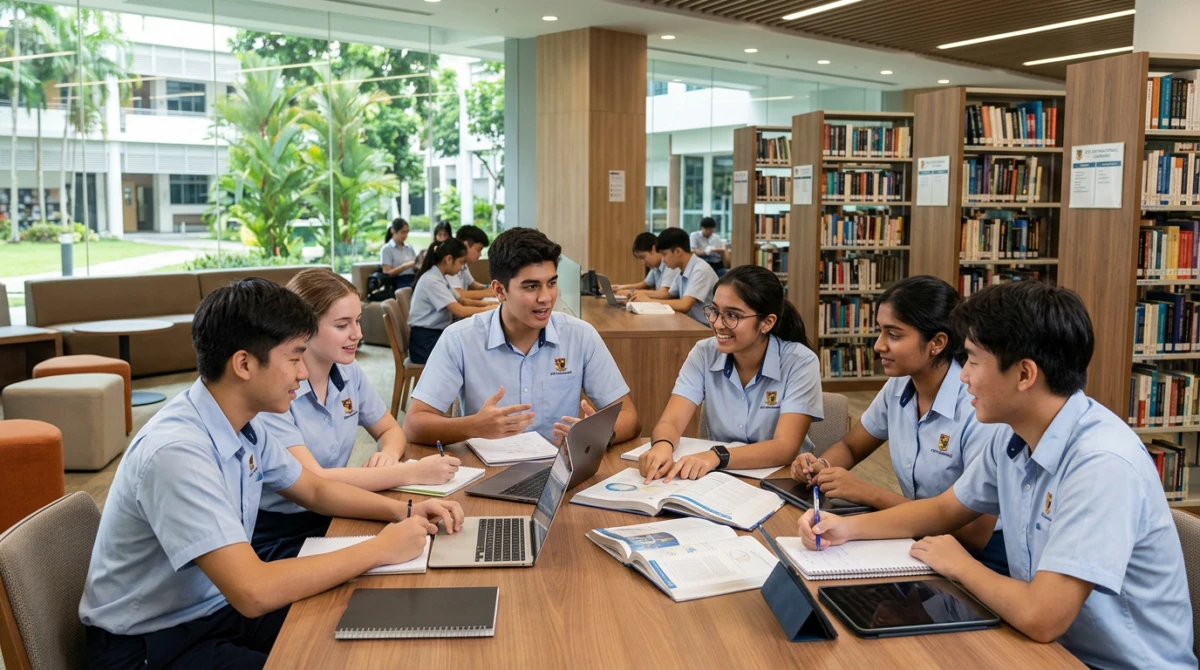 Không gian học tập và nghiên cứu chuẩn quốc tế - trường THPT tư thục Singapore cho học sinh quốc tế