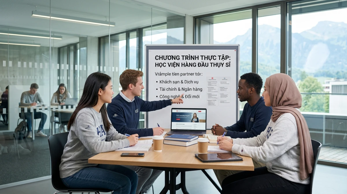 Không gian học tập và nghiên cứu hiện đại của sinh viên quốc tế tại Thụy Sĩ - chương trình internship