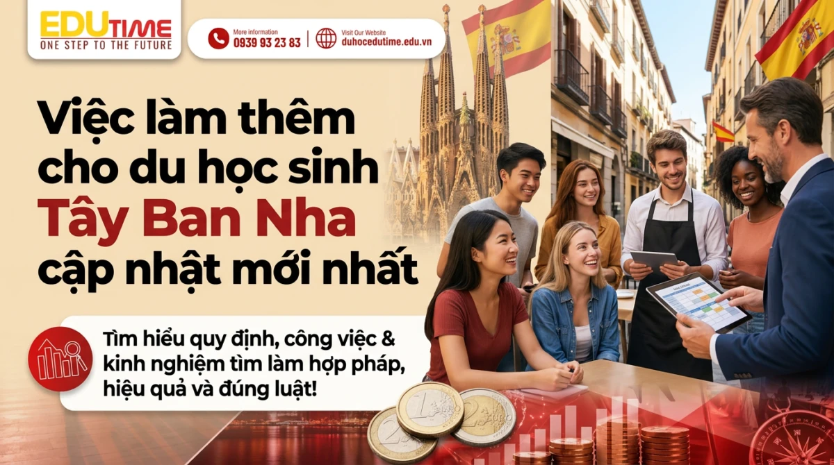 Việc làm thêm cho du học sinh Tây Ban Nha cập nhật mới nhất 1 Việc làm thêm cho du học sinh Tây Ban Nha cập nhật mới nhất
