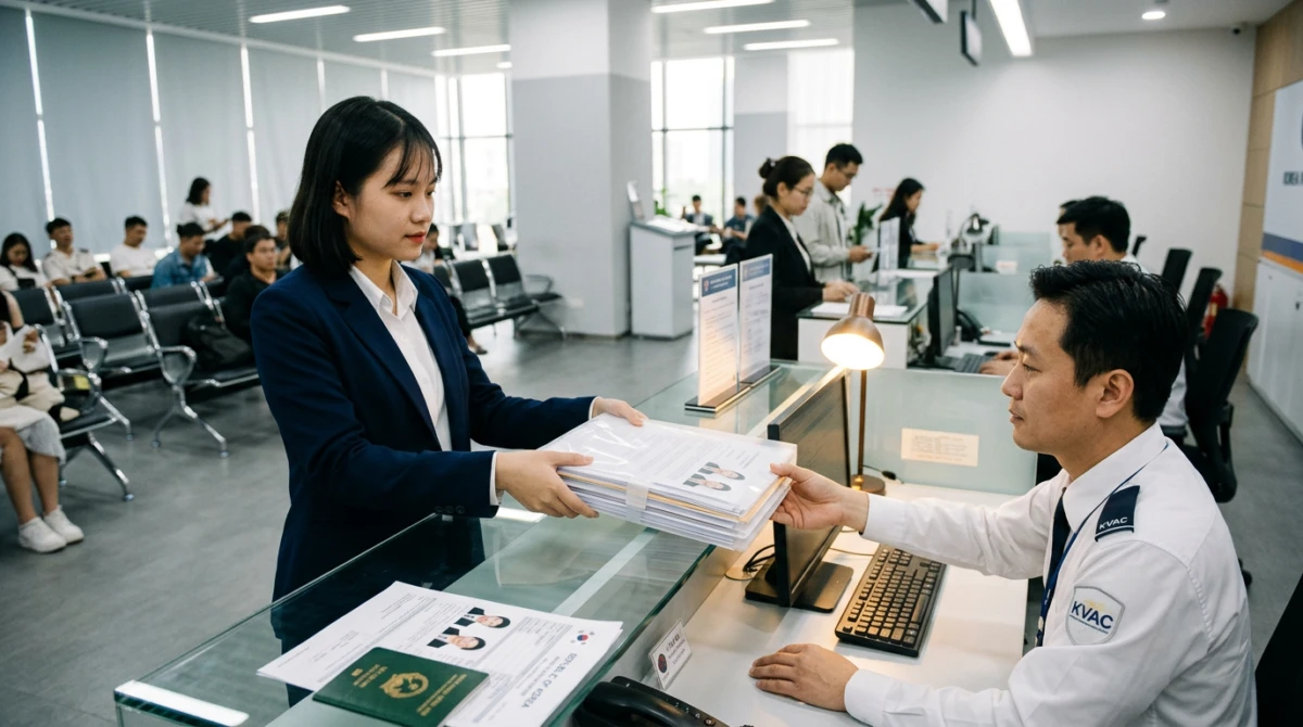 Hồ sơ và tài liệu chuẩn bị xin visa du học Hàn Quốc tại trung tâm KVAC - visa du học hàn quốc
