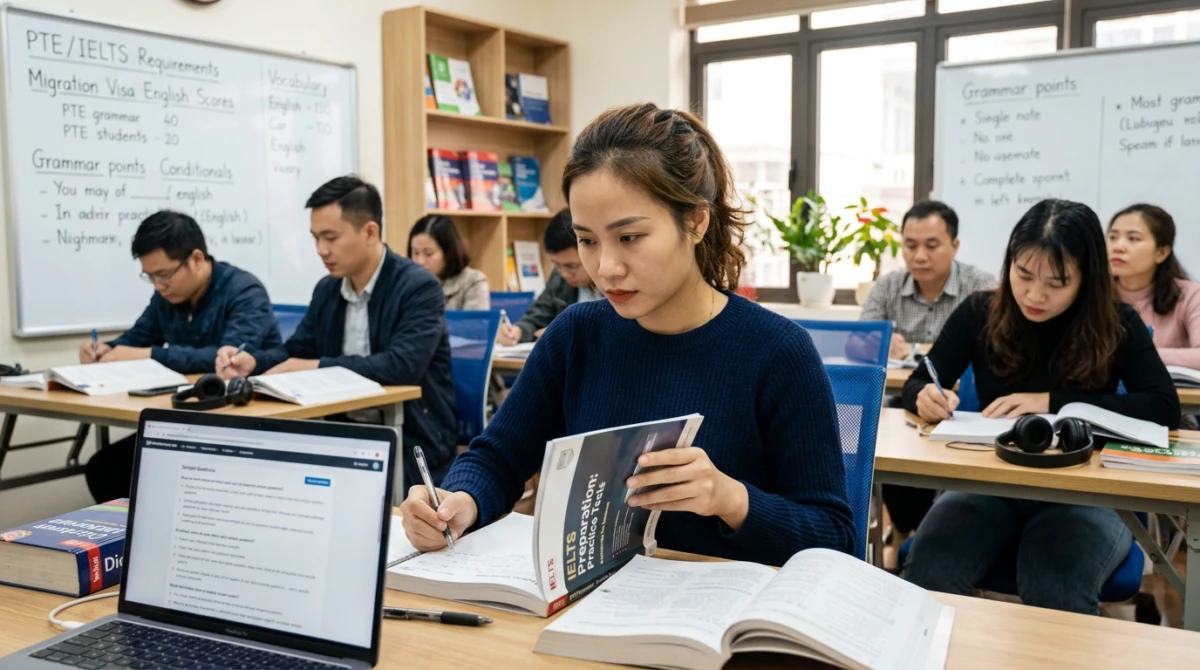 Năng lực ngoại ngữ đạt chuẩn là yếu tố cốt lõi giúp vượt qua vòng thẩm định hồ sơ khắt khe - Visa du học nghề Úc có khó không